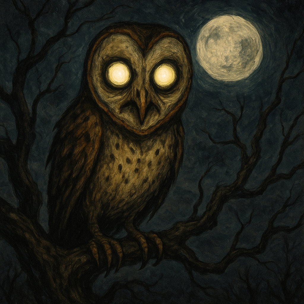 Creepy Barn Owl