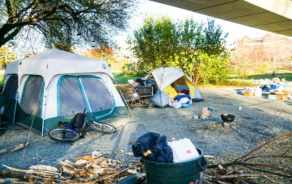 Tent town in Toronto